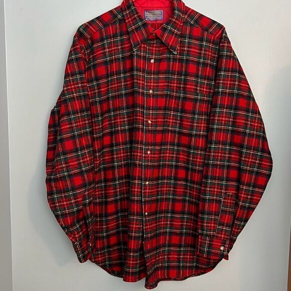 Pendleton Wool Shirt Vintage 60’s Prince Charles Edward Stewart Tartan - Picture 1 of 9